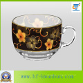 Taza de vidrio con buen precio con taza de café Decal K-Hn0721